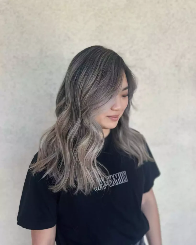Ash Blonde Wavy Lob