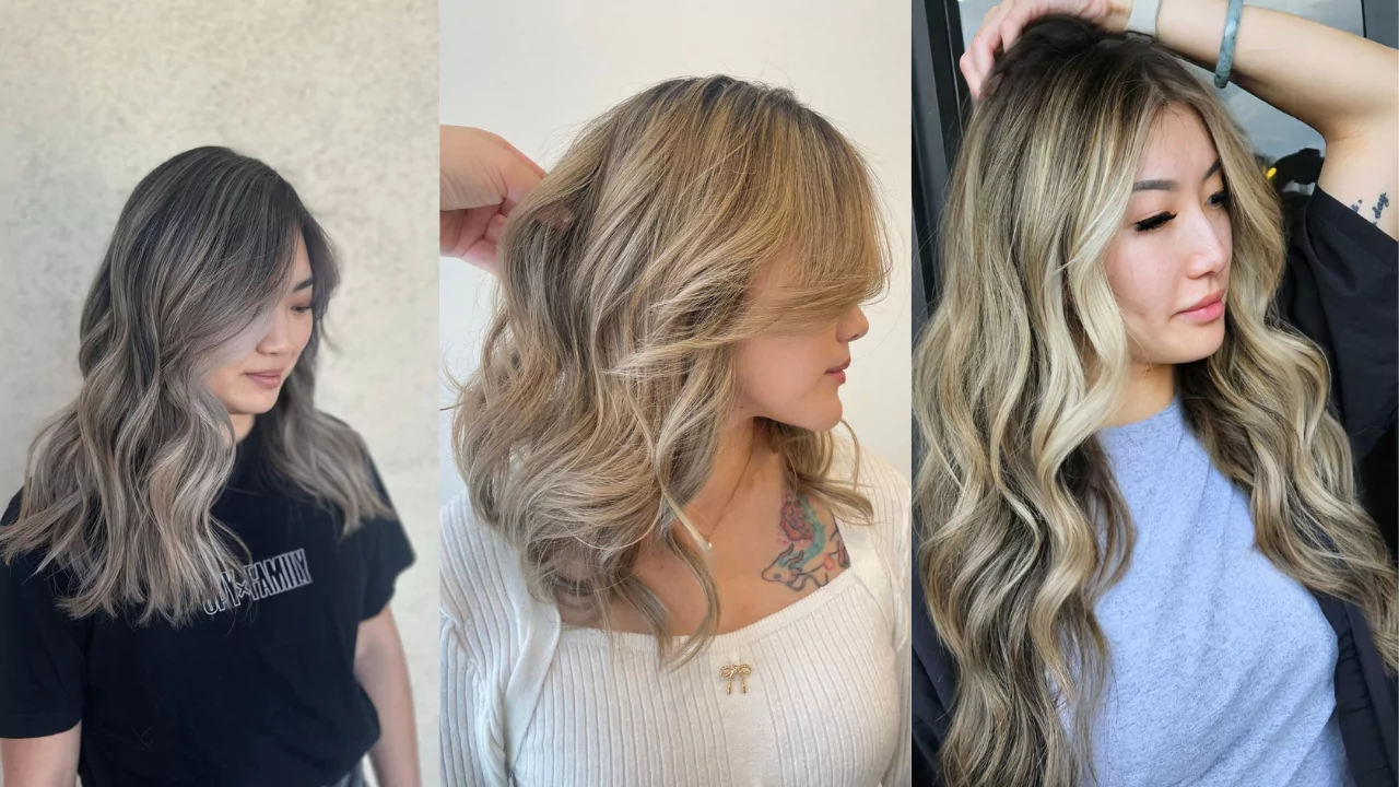 Ash blonde hair