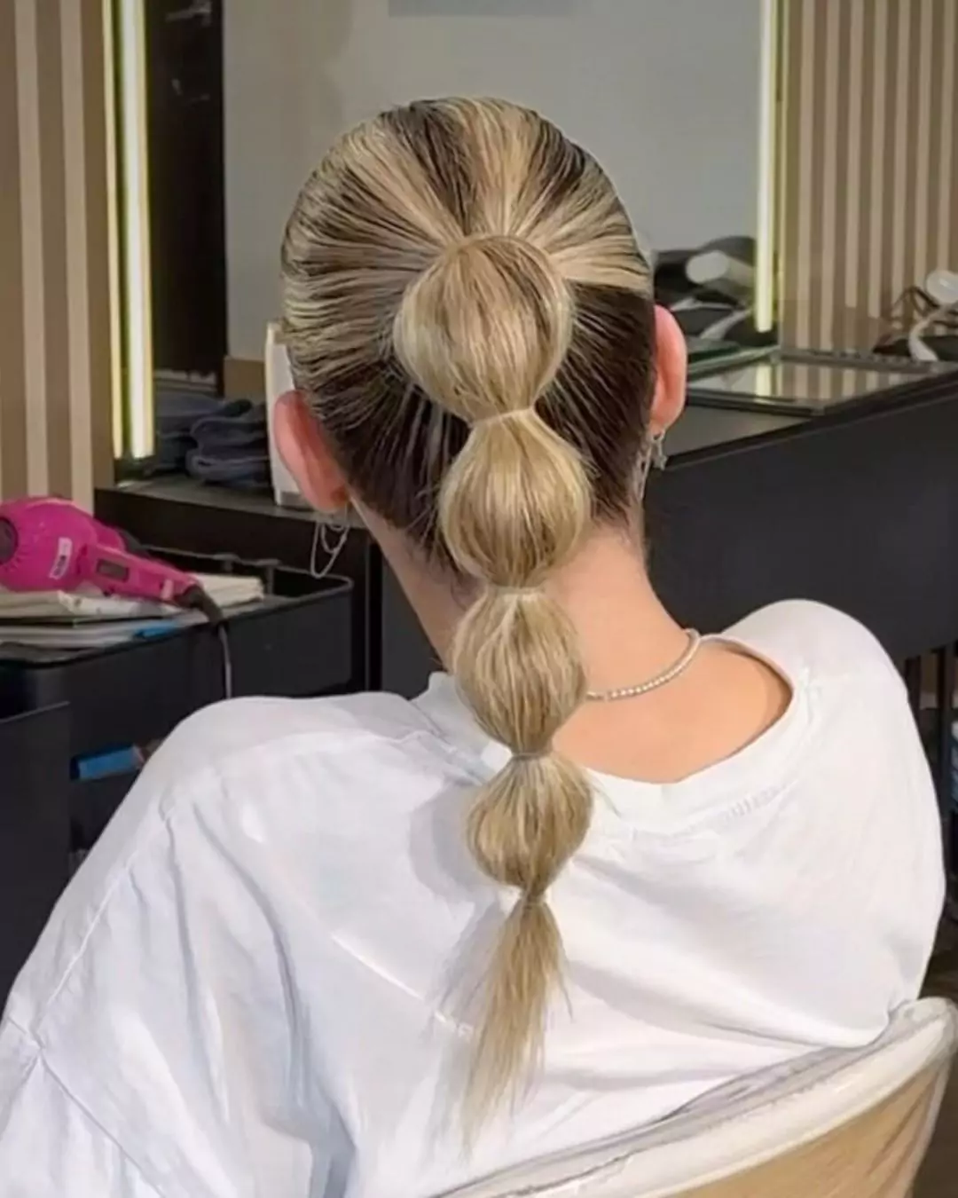 Bubble Braid Ponytail