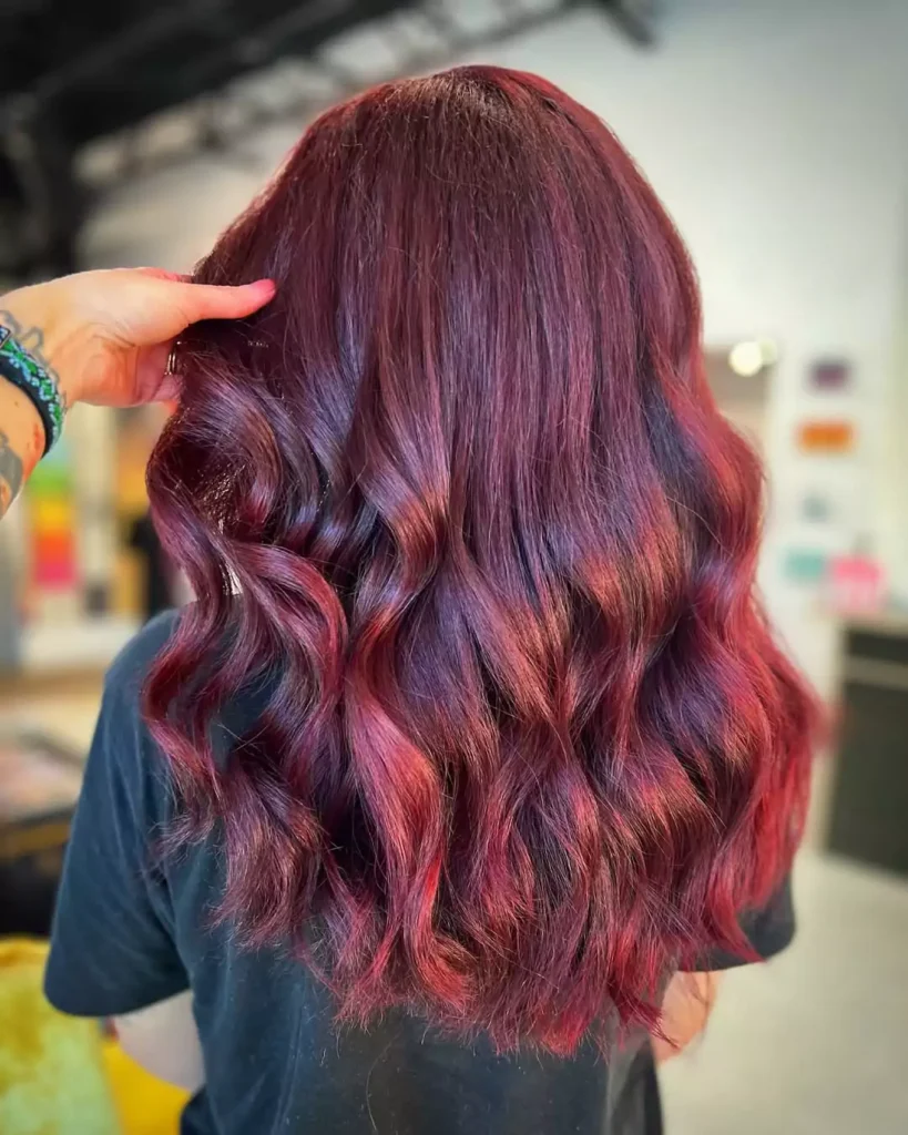 Burgundy Wine Waves