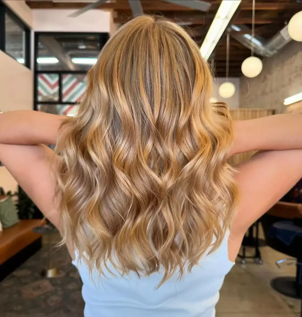 Buttery Blonde Balayage Waves