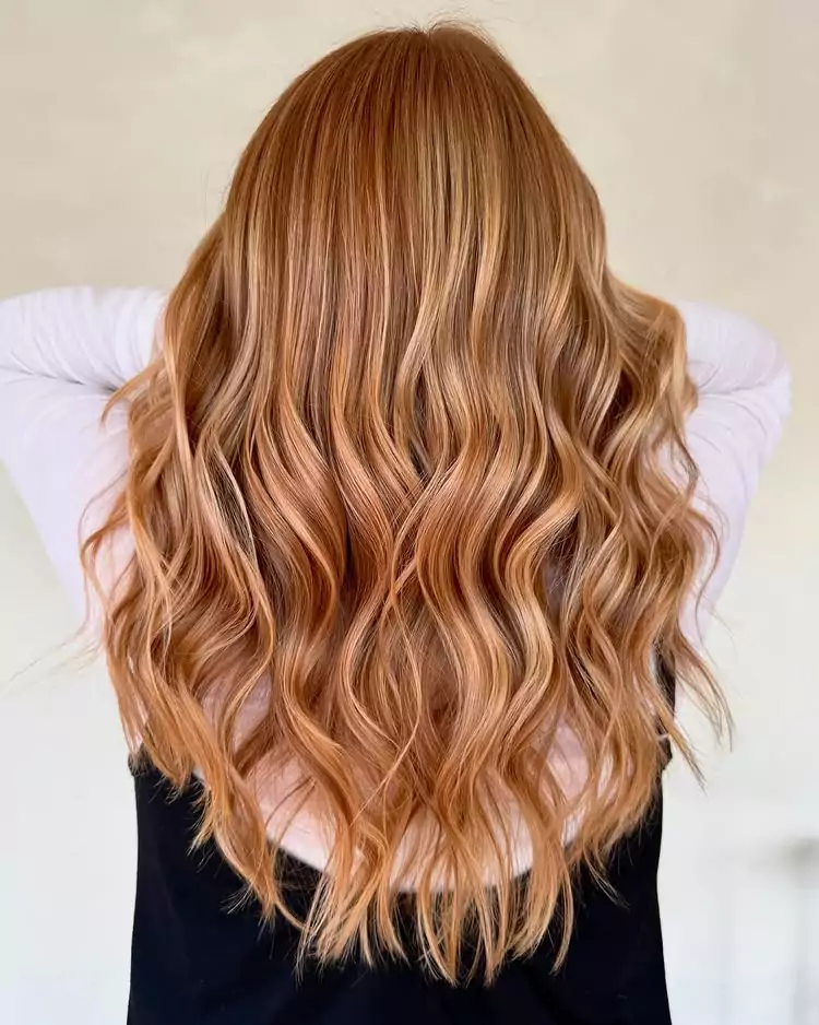 Caramel Strawberry Blonde Waves