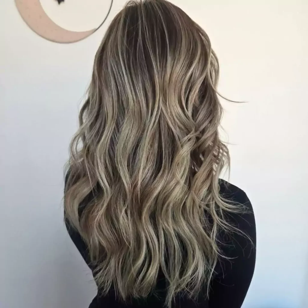Cascading Ash Blonde Waves