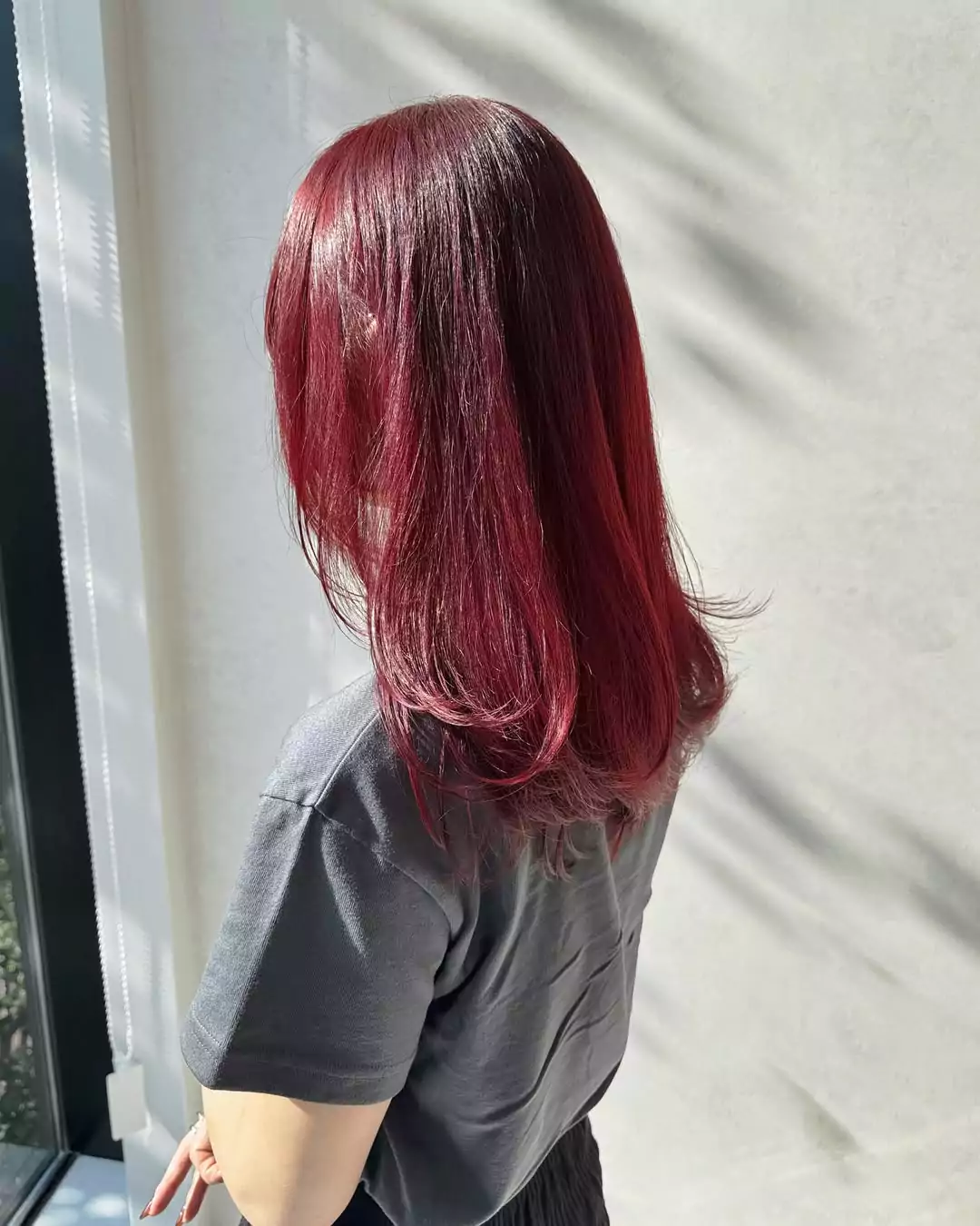 Cherry Wine Layered Bob