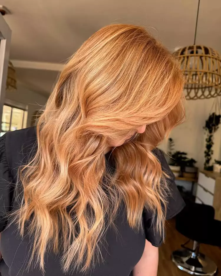 Copper Sunset Waves
