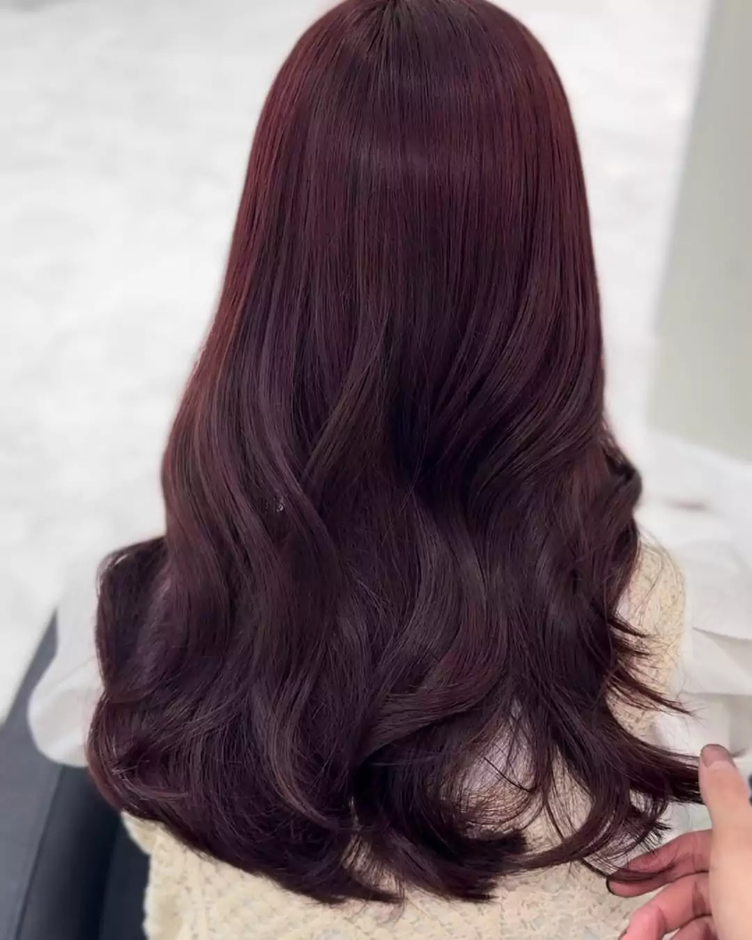 Deep Cherry Mahogany Waves