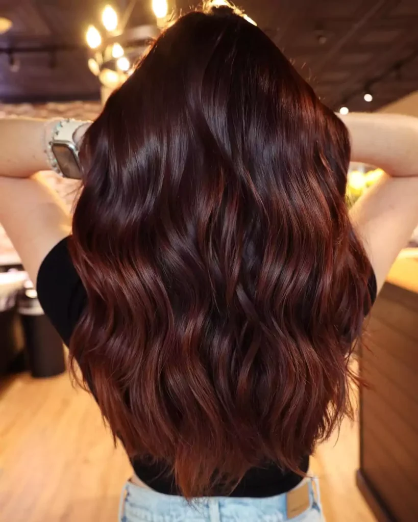 Deep Mahogany Waves