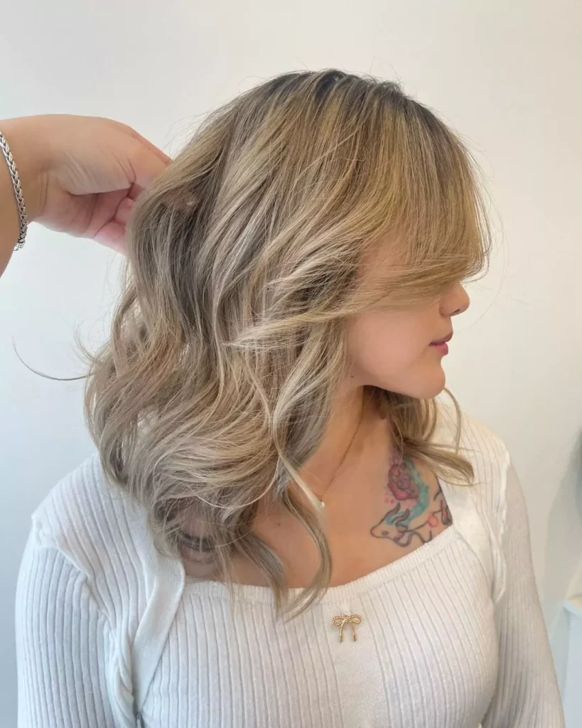 Dimensional Ash Blonde Lob