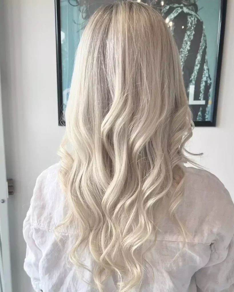 Icy Platinum Blonde Wave