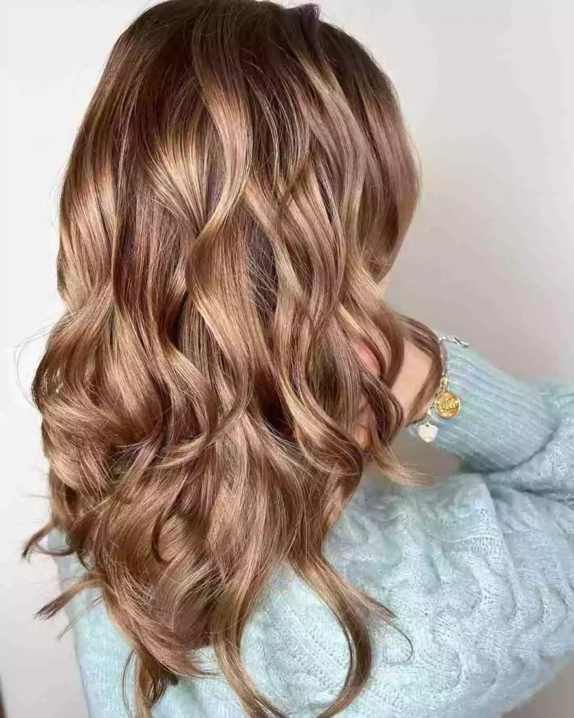 Rich Caramel Balayage Waves
