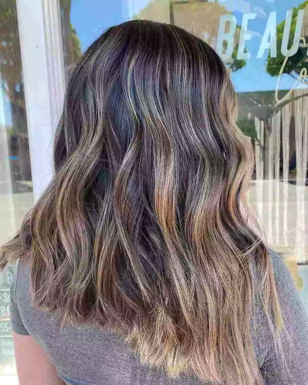 Rich Chocolate Balayage Waves