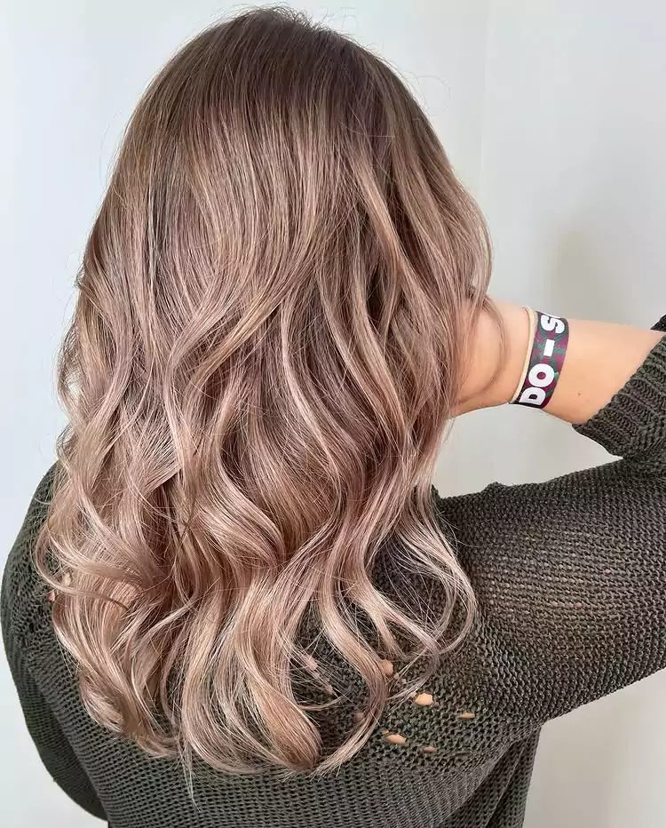 Rose Gold Bronde Balayage