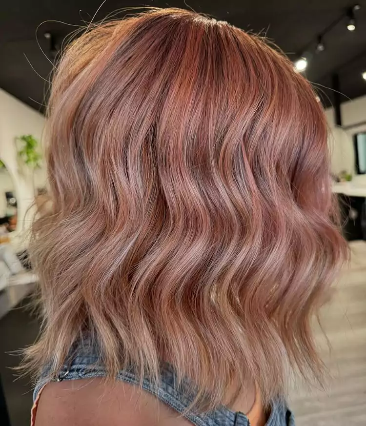 Rose Gold Waves