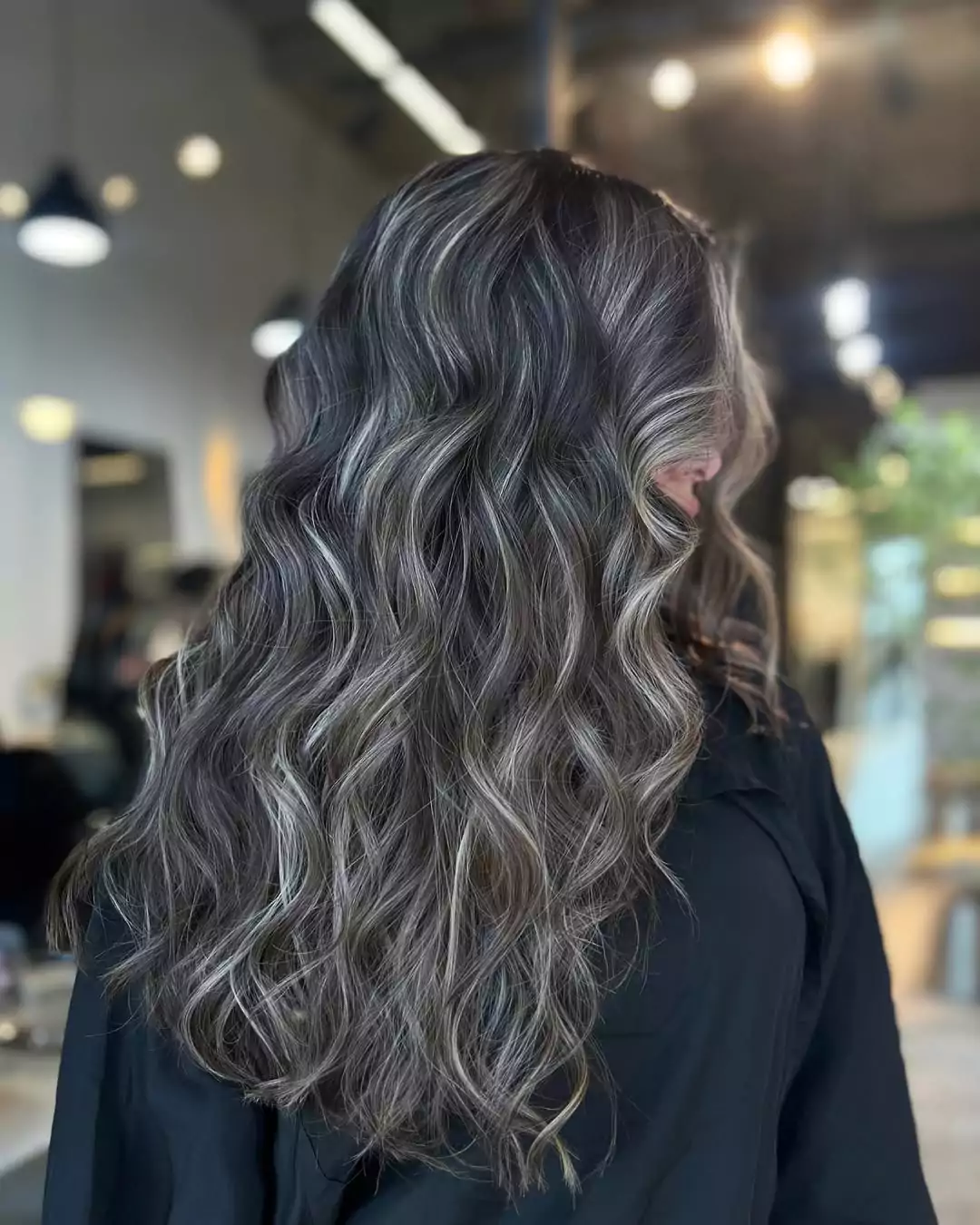 Silver Ash Balayage