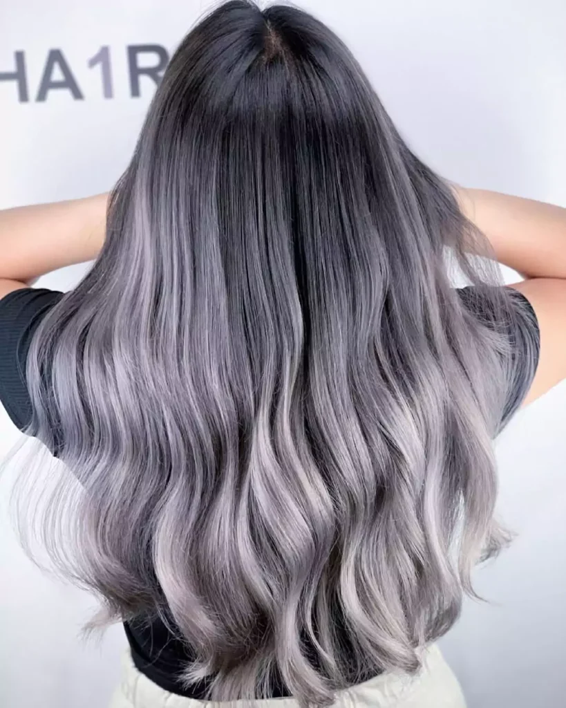 Smoky Ash Blonde Balayage Waves