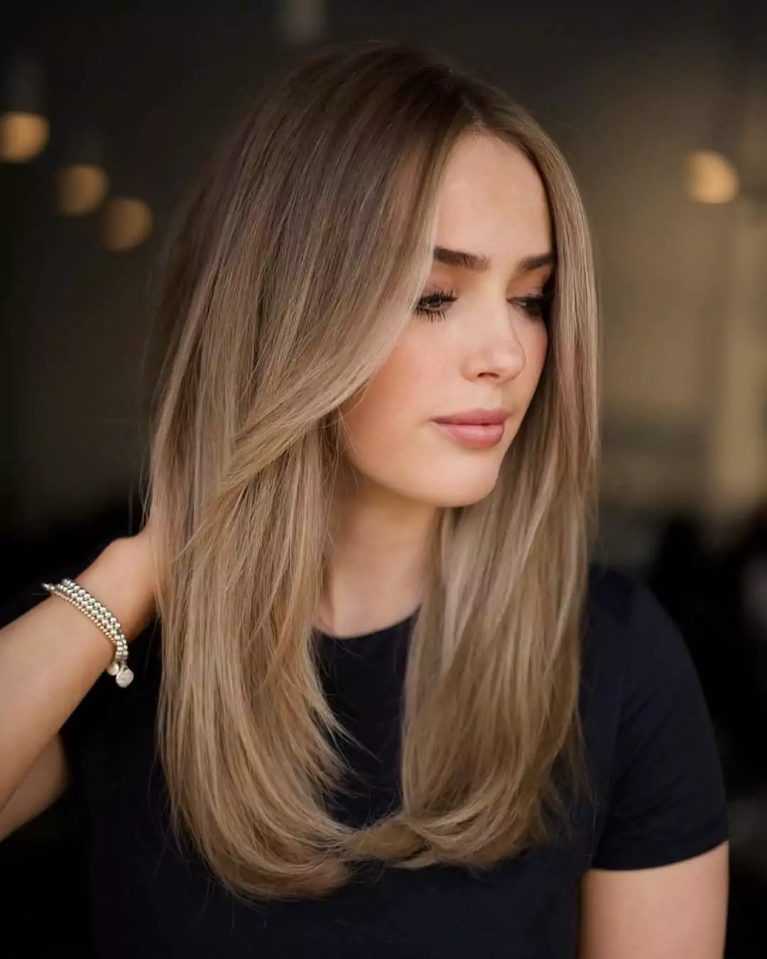 Sophisticated Honey Blonde Layers