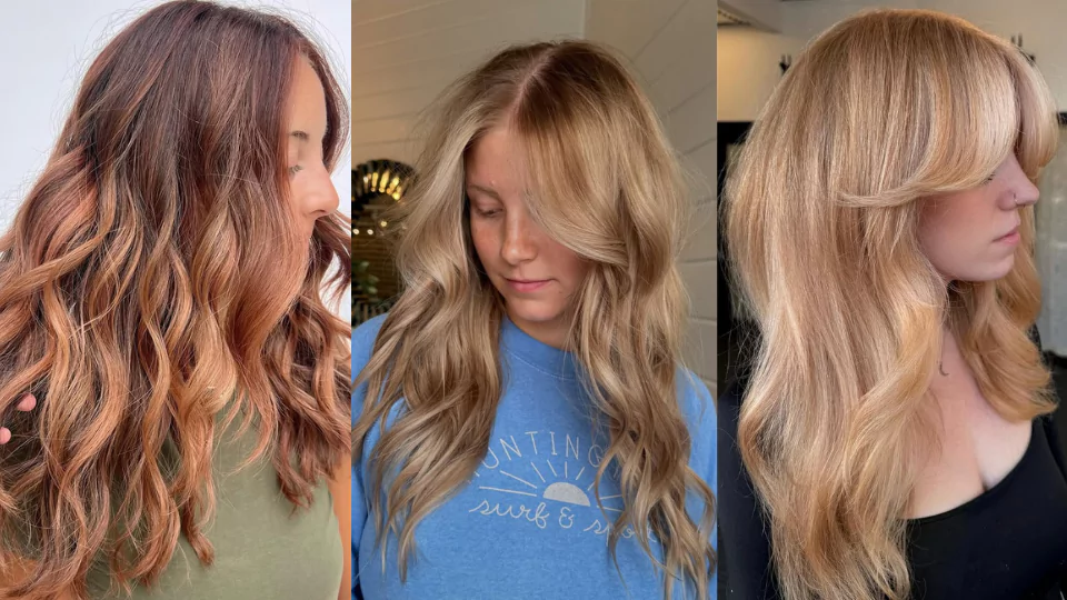 Strawberry blonde hair