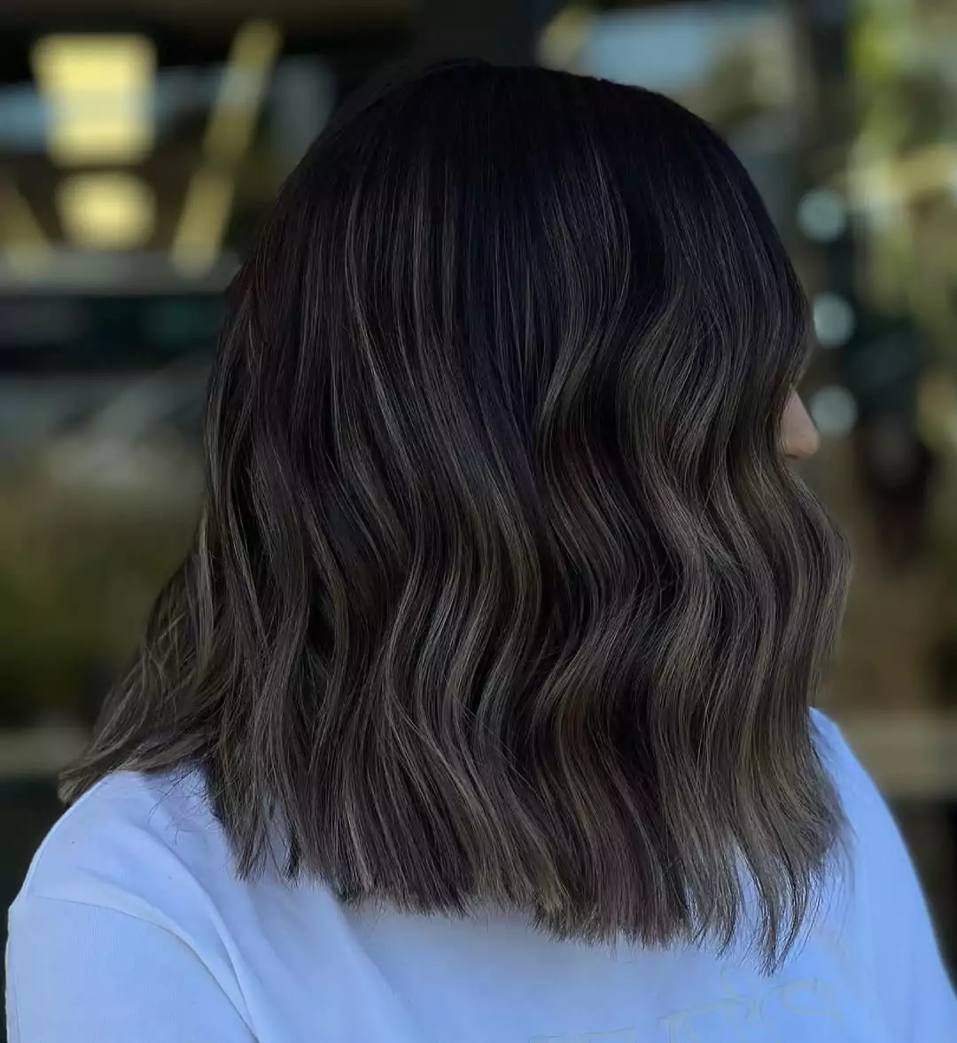 Textured Ash Blonde Lob