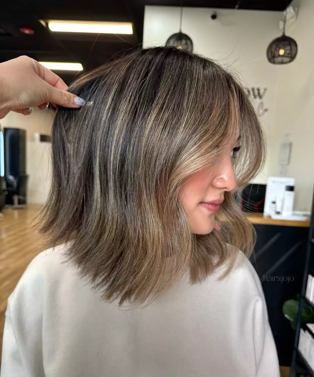 Textured Bronde Bob