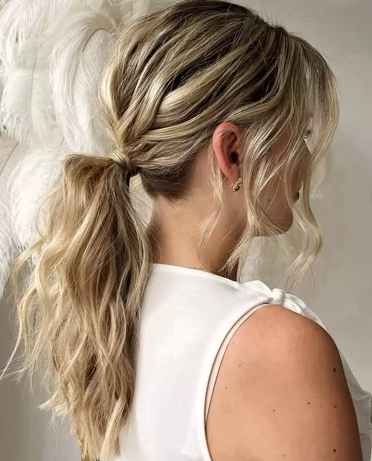 Textured Low Ponytail