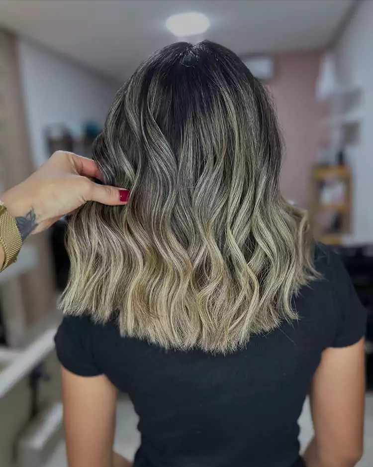 Tousled Balayage Bob