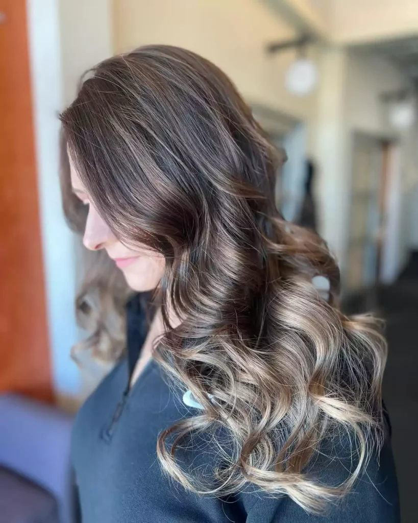Warm Caramel Balayage Waves