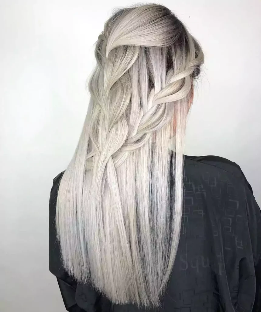 Waterfall Braid Platinum Blonde